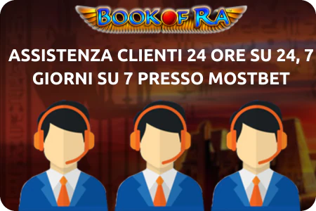 Supporto clienti Mostbet Book of Ra