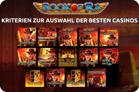 Kriterien zur Auswahl der besten Casinos book of ra