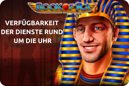 Verfügbarkeit von Support-Diensten book of ra