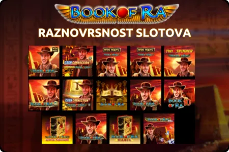 raznovrsnost slotova book of ra